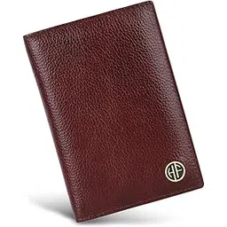 hammonds flycatcher Genuine Leather Passport Cover for Men, Passport Cover for Women, RFID Passport Holder for Men Travel Accessories for Men, Passport Bag for Men, 3 ATM Card Slots - Brown-picture-29