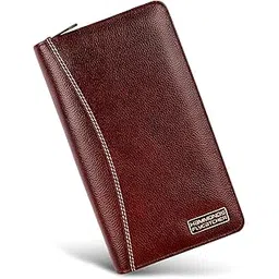 hammonds flycatcher Genuine Leather Passport Cover for Men, Passport Cover for Women, RFID Passport Holder for Men Travel Accessories for Men, Passport Bag for Men, 7 ATM Card Slots - Brown-picture-19