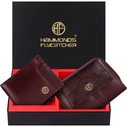 hammonds flycatcher Men & Women Formal Brown Genuine Leather RFID Wallet-picture-11