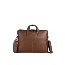 HAMMONDS FLYCATCHER Men Brown Leather Laptop Bag-picture-20