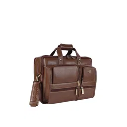 HAMMONDS FLYCATCHER Men Brown Leather Laptop Bag-picture-39