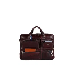 HAMMONDS FLYCATCHER Men Brown Leather Laptop Bag-picture-33