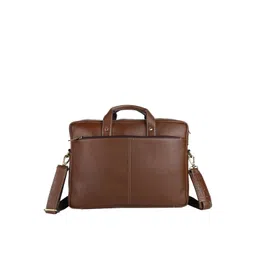 HAMMONDS FLYCATCHER Men Brown Leather Laptop Bag image 2