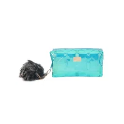 Hamster London Raver Sea Green Small Pouch with Pom Pom-picture-26