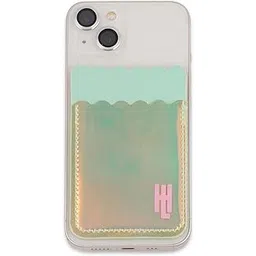 HAMSTER LONDON Holo Phone Pocket | Stylish Adhesive Phone Pocket for Cards & Cash | Holographic Design (Abstract)-picture-16