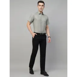 Hancock Basil Green Slim Fit Solid Shirt image 4