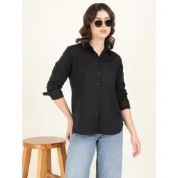 Hancock Black Cotton Shirt-picture-40