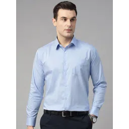 Hancock Blue Slim Fit Shirt-picture-15
