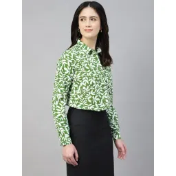 Hancock Green Cotton Printed Shirt image 3