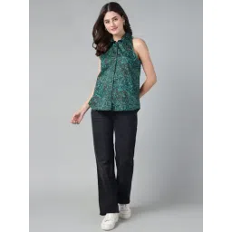 Hancock Green Cotton Printed Shirt image 5