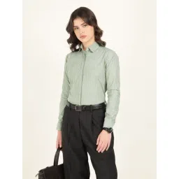 Hancock Green Cotton Striped Shirt-picture-19
