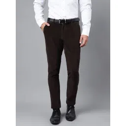 Hancock Green Slim Fit Solid Trousers image 2