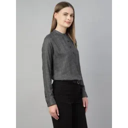 Hancock Grey & Black Blended Checked Shirt-picture-20