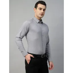 Hancock Grey Slim Fit Solid Shirt-picture-41