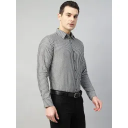 Hancock Grey Slim Fit Striped Shirt-picture-45