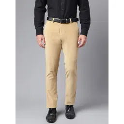 Hancock Khaki Slim Fit Solid Trousers-picture-30