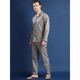 Hancock Men Checked Night suit-picture-34