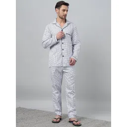 Hancock Men Checked Night suit-picture-39