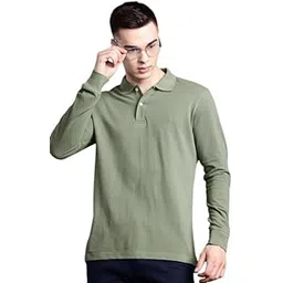 hancock Men Polo Collar Pure Cotton T-Shirt Black-L-picture-13