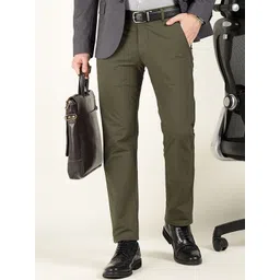 Hancock Men Textured Slim Fit Trousers-picture-28