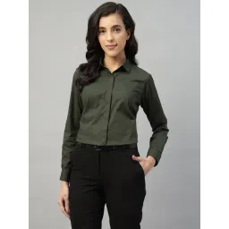 Hancock Olive Blended Solid Shirt-picture-35