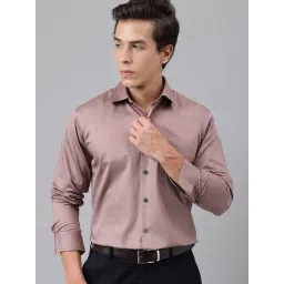 Hancock Purple Cotton Slim Fit Shirt-picture-36