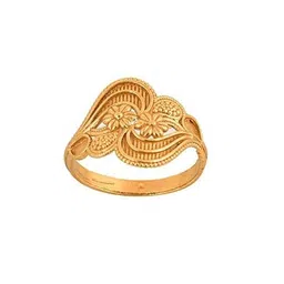 handicraft kottage Ethnic 18k Gold Plated Brass Ring for Women & Girls image 5