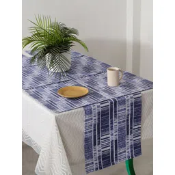 HANDICRAFT PALACE Blue Printed  Pure Cotton Table Runner-picture-20