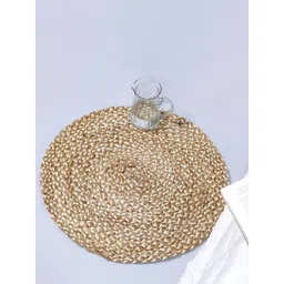 HANDICRAFT PALACE Brown & White Braided Jute Circular Carpet-picture-32