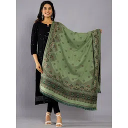 HANDICRAFT PALACE Ethnic Motifs Woven Design Shawl image 4