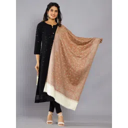 HANDICRAFT PALACE Floral Woven Design Wool Shawl-picture-14