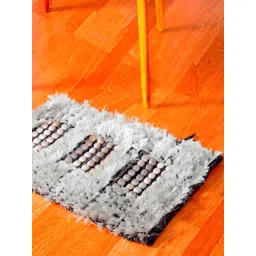 HANDICRAFT PALACE Grey & Beige Acrylic Soft Non Woven Rectangular Anti-Skid Doormat-picture-13