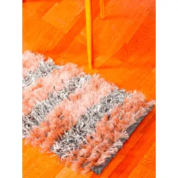 HANDICRAFT PALACE Grey & Beige Acrylic Soft Non Woven Rectangular Anti-Skid Doormat-picture-38