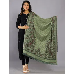HANDICRAFT PALACE Kashmiri Kani Ethnic Motif Woven Design Shawl-picture-21