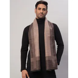 HANDICRAFT PALACE Men Striped Merino Wool Mufflers-picture-58