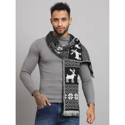 HANDICRAFT PALACE Self-Design Woollen Mufflers-picture-34