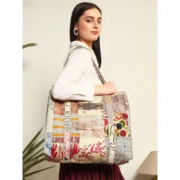 HANDICRAFT PALACE Women Ethnic Motifs Printed Shopper Tote Bag-picture-33