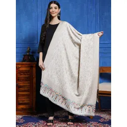 HANDICRAFT PALACE Women Floral Woven Design Shawl-picture-37