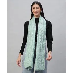 handicraft-palace Women Knitted Printed Reversible Woven Wool Scarf-picture-22