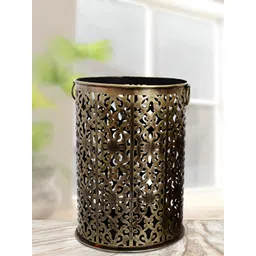 HANDICRAFTS PARADISE Bronze Textured Medium Container Showpiece-picture-24