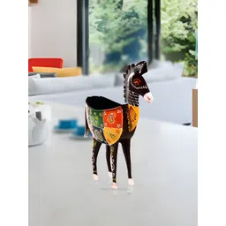 HANDICRAFTS PARADISE Brown & Orange Horse Medium Figurine Showpiece-picture-25