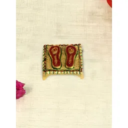 HANDICRAFTS PARADISE Gold Toned Red Metal Religious Idol Showpiece-picture-22