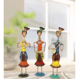 handicrafts paradise Sardar Multicolour Metal (Set of 3) Figurines-picture-19