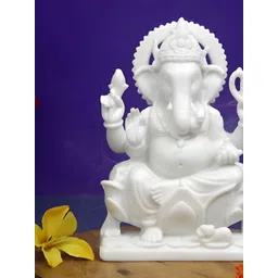 HANDICRAFTS PARADISE White Religious Idol Showpiece-picture-24