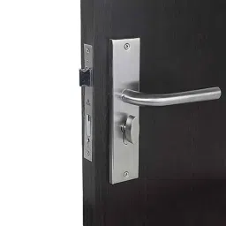 Handle Waala MG1106-CYS 8 inch 60mm Stainless Steel Silver Cylindrical Plate One Side Key Mortise Door Lock Set-picture-15
