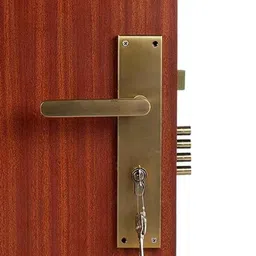 Handle Waala MG304 10 inch 60mm Stainless Steel Antique Brass Finish Cylindrical Plate Both Side Key Mortise Door Lock Set-picture-23
