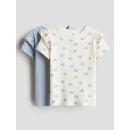 H&M 2-Pack Frill-Trimmed Cotton Tops-picture-25