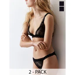 H&M 2-Pack Lace Tanga Briefs-picture-33