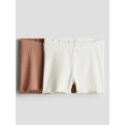 H&M 2-Pack Ribbed Cotton Cycling Shorts-picture-38