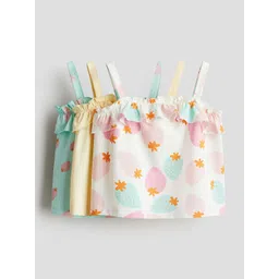 H&M 3-Pack Flounce-Trimmed Strappy Tops-picture-42